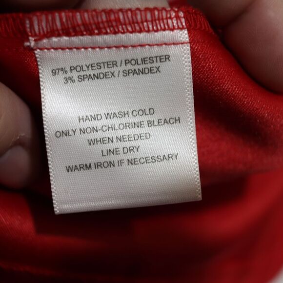 Sag Harbor Vintage Red 3-Button Blazer Small 90s Power Dressing Metal Buttons - Picture 10 of 10